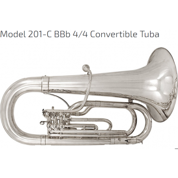 KÈN INSTRUMENTS - TUBAS-Model 201-C BBb 4-4 Convertible Tuba